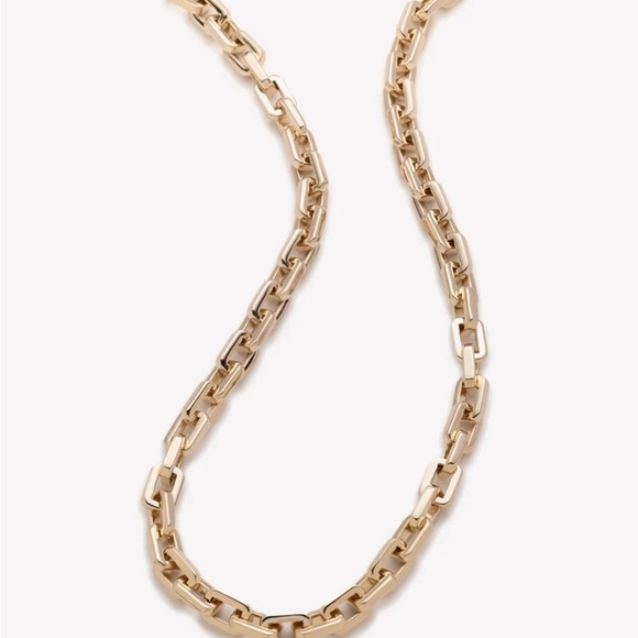 Eddie Borgo 12 Karat Gold Plated Supra Chain Link Necklace - Picture 3 of 3
